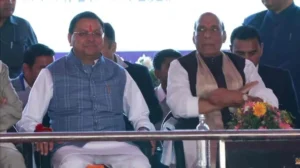 उत्तराखंड : हल्द्वानी में रक्षा मंत्री की जनसभा_ ट्विटर पर ट्रेंड हो गए धुरंधर धामी के 4 साल बेमिसाल