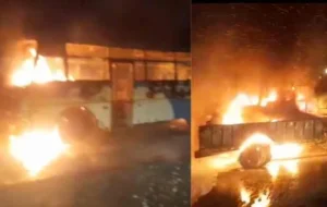 उत्तराखंड : दुखद खबर मोतीचूर फ्लाईओवर पर बस- ट्रैक्टर-स्कॉर्पियो आपस में भिड़े कई वाहनों में लगी आग_महिला की मौत..देखे विडिओ !!