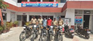 उत्तराखंड / हरिद्वार :ज्वालापुर पुलिस की बड़ी कार्रवाई: 5 चोरी की बाइक बरामद, 2 आरोपी गिरफ्तारर_देखे विडिओ !!