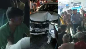 उत्तराखंड / नैनीताल : शराबी चालक ने बेकाबू कार से मचाया तांडव, कई वाहन चपेट में आए, महिला गंभीर घायल_ देखे विडिओ !!