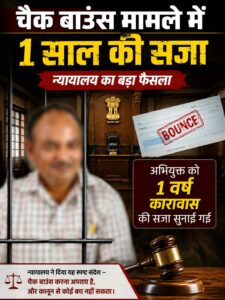 उत्तराखंड / हरिद्वार : चेक बाउंस मामले में आरोपी को एक वर्ष की कठोर कैद, 9.10 लाख रुपये का अर्थदंड…